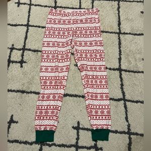 Carter’s fair isle Christmas pajama bottoms size M